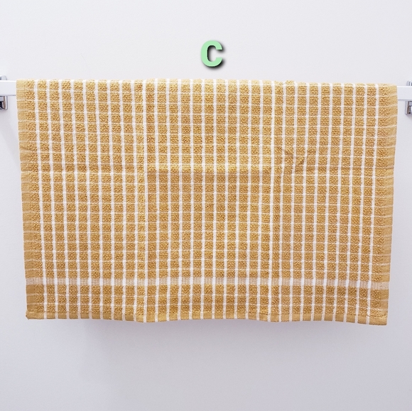 🔷️9128 NEW! Windowpane pattern Hang'N'Snap HAND Towel *Select snap - Picture 10 of 14